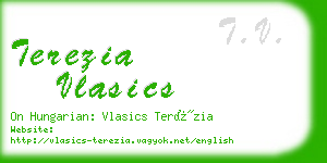 terezia vlasics business card